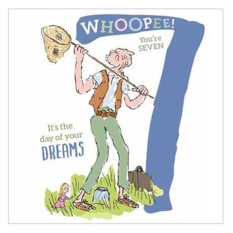 Roald Dahl The BFG 7th Birthday Card £2.39